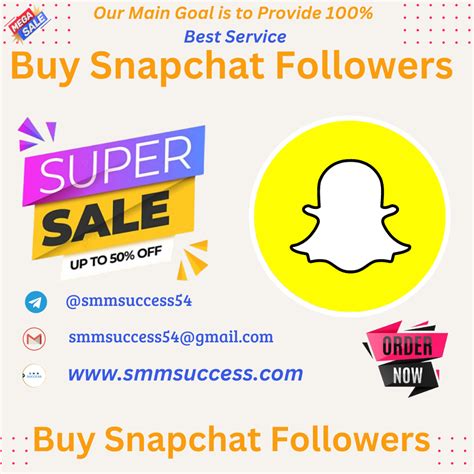 seTop Sale on Snapchat Followers | Reliable & Fast + Guarantee and ...