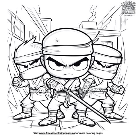 Ninja Coloring Page