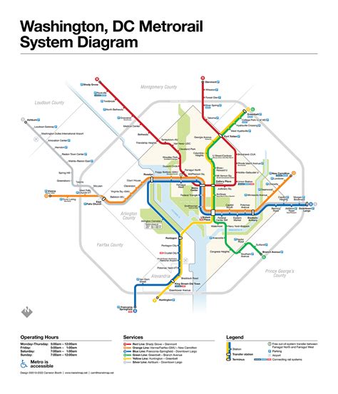 Washington Dc Metro Rail Maps