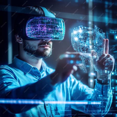 IT professionals using artificial intelligence augmented reality ...