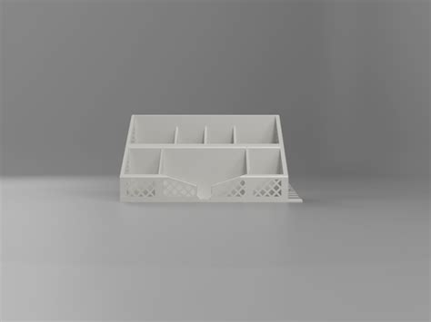 🏢 Simple All-In-One 3D printable desk organizer・Free STL File for 3D ...