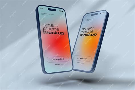 Premium PSD | IPhone 14 mockup design with editable background