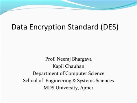 Data Encryption Standard Explained 的图像结果