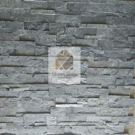Buy Latest Silver Grey Quartzite Mosaic Stone Wall Cladding in India