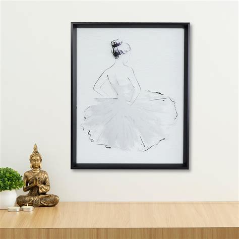 Buy Artistry White Glass Art Ballerina Picture Frame- 40 x 50 cm from ...