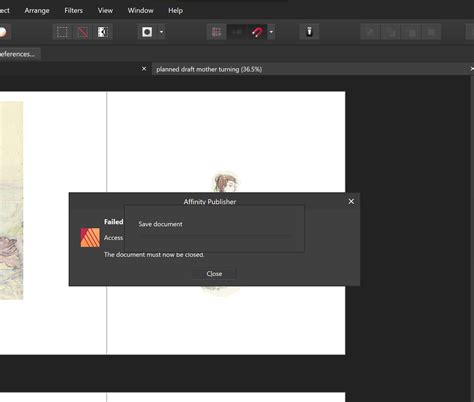 Image result for Temporary File Affinity Publisher