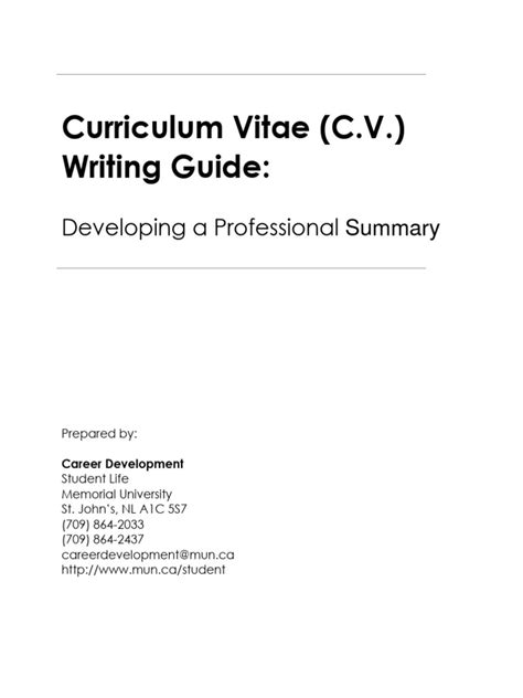 Image result for CV Writing Guide