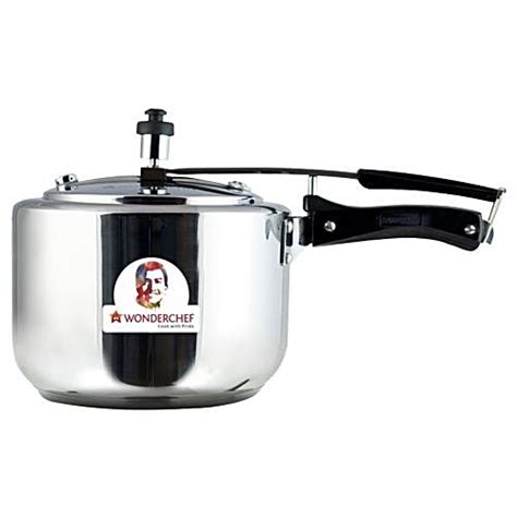 Buy Wonderchef Pressure Cooker - Induction Base, Secura 3, Stainless ...