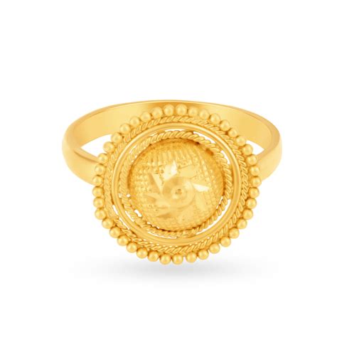 Radiant Sun Gold Finger Ring