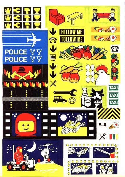 Image result for LEGO Sticker Sheets