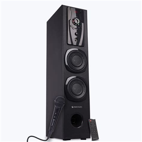Zebronics Legend Tower Speaker - 80W, LED display, karaoke