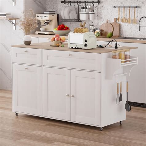 SAHISTCT Kitchen Island on Wheels with Storage, Rolling India | Ubuy