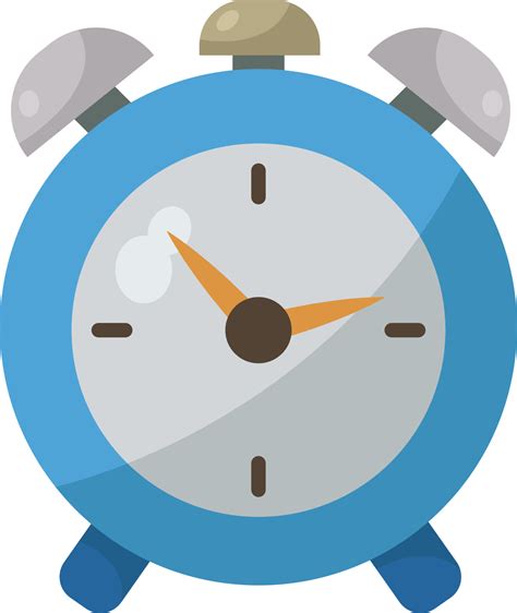 Blue alarm clock, illustration, vector on white background 13723284 ...