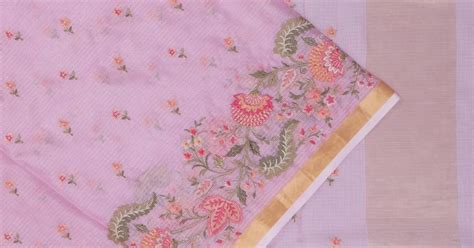 Kota Soft Silk Embroidery Butta Pink Saree | Kankatala