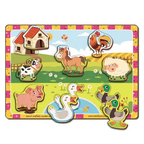 Farm Animal Chunky Puzzle (2+ Years) – Mini Leaves