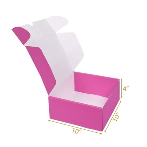 Magenta Mailer Box - 10x10x4 | Tuck In Flap