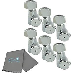 Hipshot Guitar Tuner Upgrade Kit (6 Inline Headstocks) Grip-Lock Closed ...
