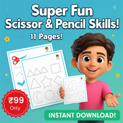 Kids Learning Mastery Bundle – Tracing & Shapes Workbook | 11 Printabl ...