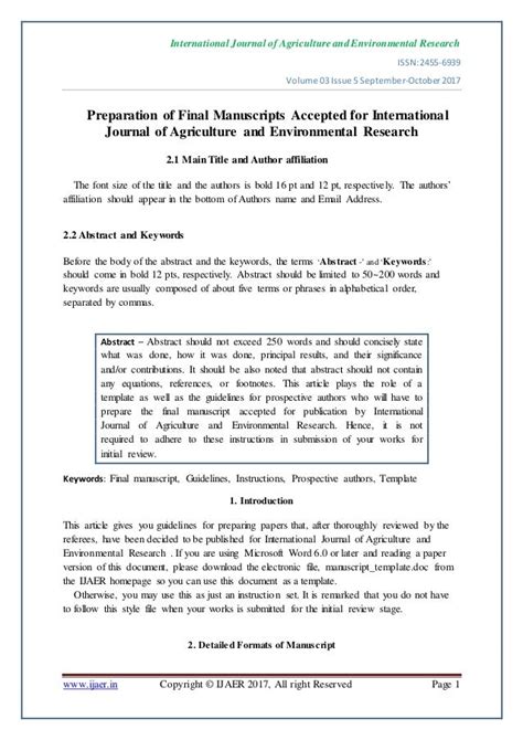 Image result for Manuscript Example