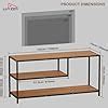 Lukzer Metal & Engineered Wood TV Unit Stand Ideal for TVs Up to 43 ...