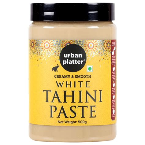 Urban Platter White Tahini Paste 500g [100% Sesame, Creamy and Smooth ...