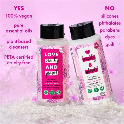 Rice Water & Angelica Seed Oil Silicone Free Shampoo & Conditioner 400 ...