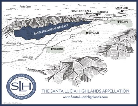 Santa Lucia Highlands Appellation in Monterey County | Santa Lucia ...