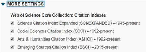 Image result for Web of Science Core