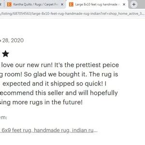 Buy Large 8x10 Feet Rug, Handmade Rug, Indian Rug, Block Print Rug ...