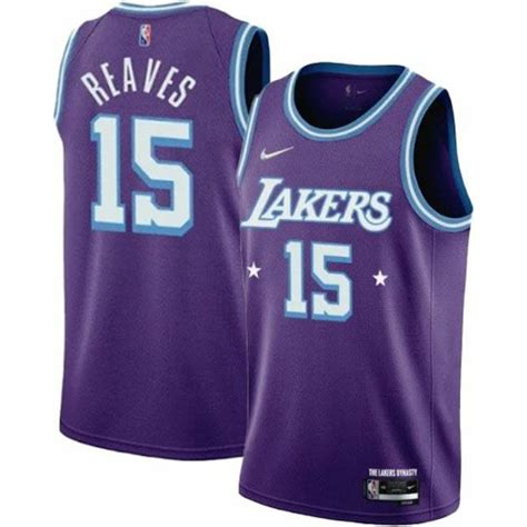 Nike Adults' 2021-22 City Edition Los Angeles Lakers Austin Reaves #15 ...
