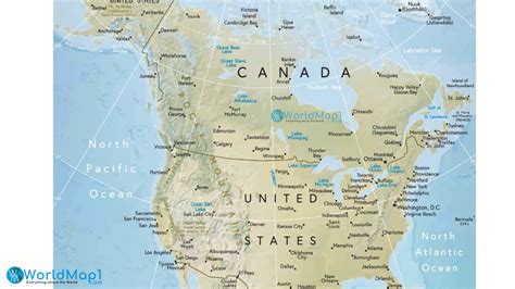Map of North America