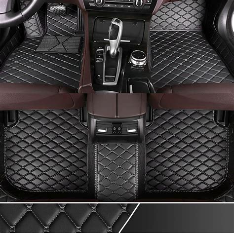 Amazon.com: Car Floor Mats for Jeep Compass 2019-2022 Faux Leather ...