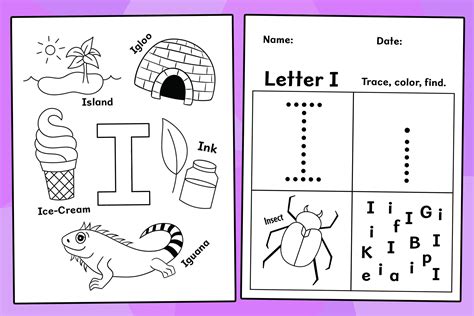 Letter I Worksheets