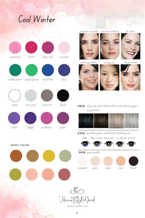 Cool Winter | True winter color palette, Winter color palette, Cool ...