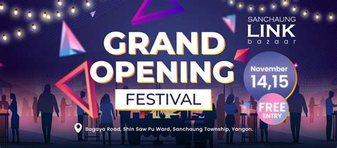 Sanchaung Link Grand Opening Festival, Sanchaung Link, Yangon, 14 ...