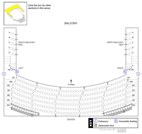 Seating Chart – Marion Cultural and Civic Center – City of Marion