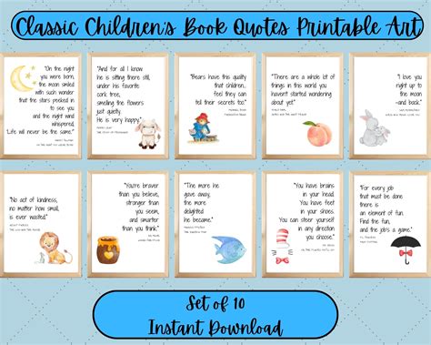 Free Childrens Book Quote Printables