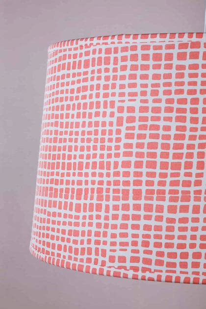 Buy Grille Screen Printed Pink Fabric Large Taper Lampshade Online ...