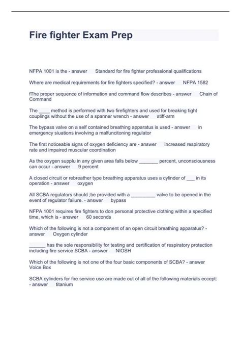 Competency Questions and Answers Fire Service 的图像结果