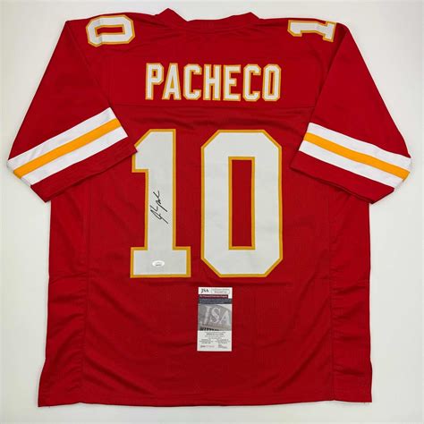Autographed/Signed Isiah Pacheco Kansas City Red Football Jersey JSA ...