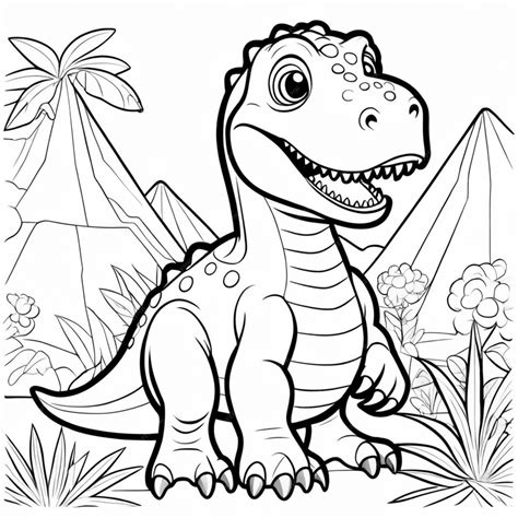 Dino Coloring Pages
