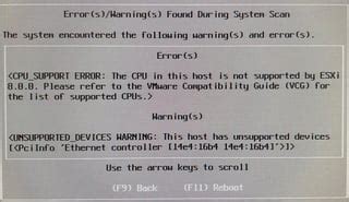 Image result for Boot Error On VMware 16