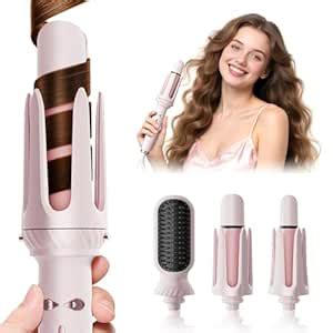 Wollea Automatic Rotating Curler, Beach Wave Curling Wand, Portable ...