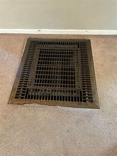 Old Style Heating Vent Covers Ornate Large Grate, 22 X 26 Inch Grate,
