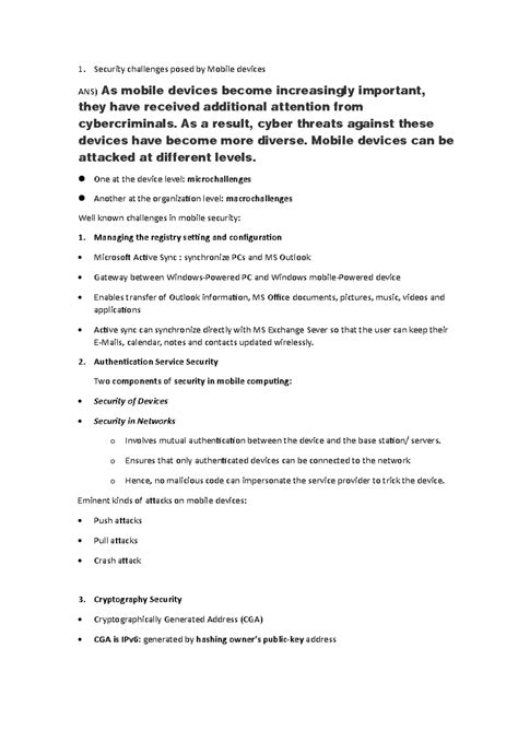 Unit 5 cse - Cyber security essentials - 1. Security challenges posed ...