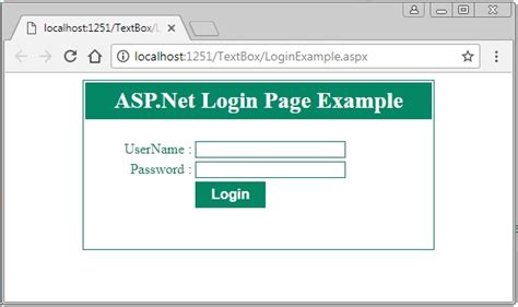 How To Design A Login Page In Asp Net Using C - Tutorial Pics