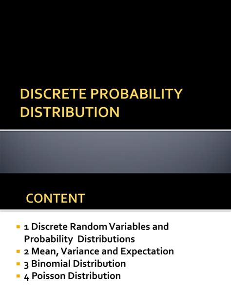 Discrete Probability Distribution 的图像结果