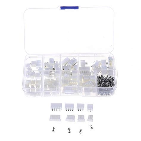 230pcs XH 2.54 2P 3P 4P 5Pin 2.54mm Pitch Terminal Kit Housing Pin ...