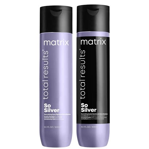 Matrix Total Results So Silver Purple Toning Shampoo and Conditioner ...