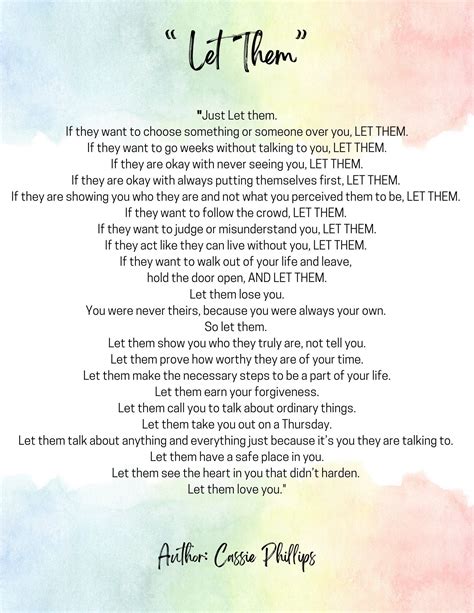 Let Them Poem 8.5x11 DIGITAL Print - Instant Download - Etsy Canada ...